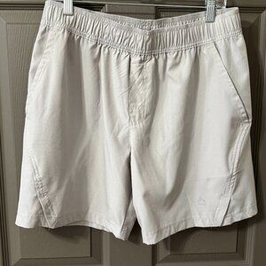 RBX Men’s Performance Shorts – Size Large – Beige